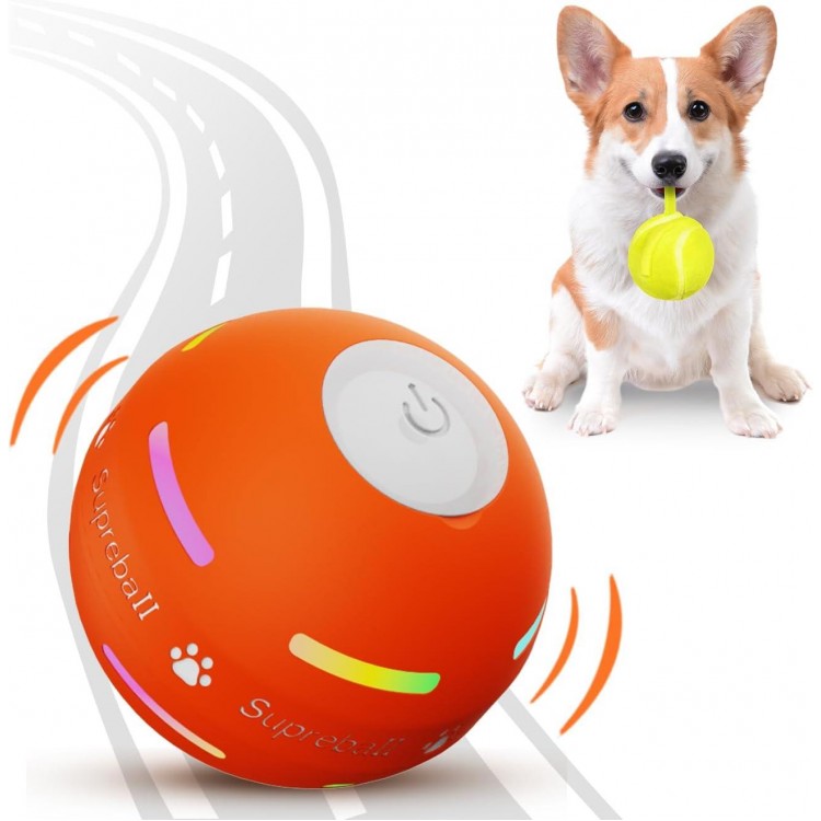 PetDroid Interactive Dog Toys Dog Ball,[2023 Newly Upgraded] Durable Motion Activated Automatic Rolling Ball Toys