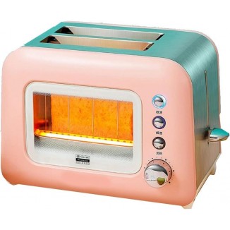 Toaster Ovens Toaster, Transparent Window, Breakfast Machine Home Small Multi-Function Automatic Toaster