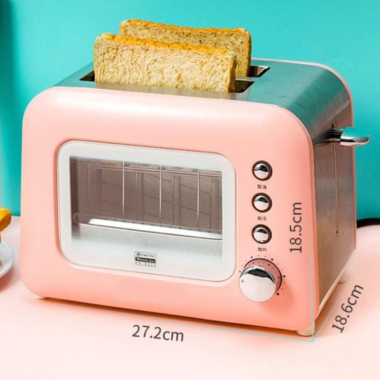 Toaster Ovens Toaster, Transparent Window, Breakfast Machine Home Small Multi-Function Automatic Toaster