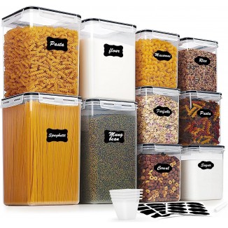 Vtopmart 10 PCS Flour and Sugar Storage Container