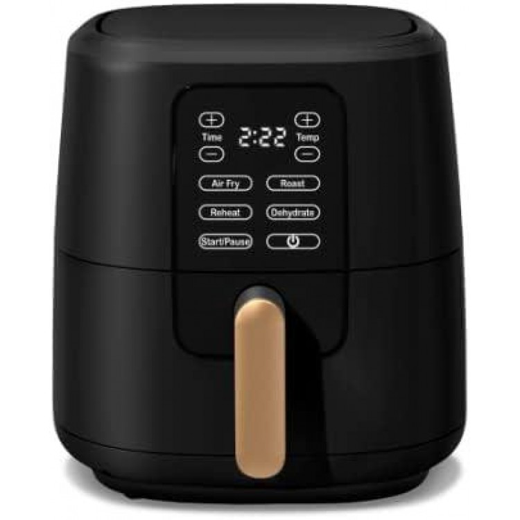 6 Quart Touchscreen Air Fryer, Black Sesame