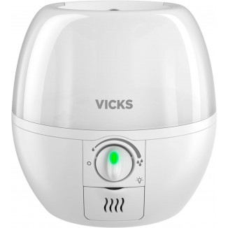Vicks 3-in-1 SleepyTime Humidifier,  Visible Cool Mist, White.
