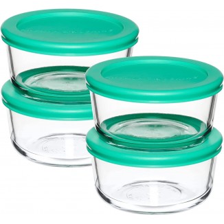 Anchor Hocking 2 Cup Glass Storage Containers with Lids