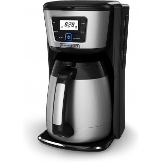 BLACK+DECKER CM2035B-1 Thermal Coffeemaker, 12-Cup, Black,Silver