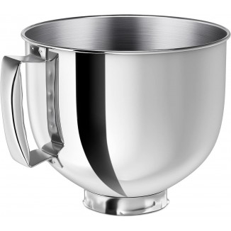 Stainless Steel Mixer bowl Fit for KitchenAid Artisan&Classic Series 4.5-5 QT Tilt-Head Mixer, 5 Quart Mixing Bowl