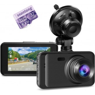 Dash Camera for Car, Dash Cams FHD 1080P Dash Cam Front with 32GB Card, Super Night Vision Dashcam, Dashcams for Cars w/WDR Loop Recording G-Sensor Parking Monitor Motion Detection Dashboard Camera