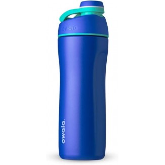 Owala Twist Stainless Steel Drinking Bottle with Screw Cap, 560 ml, Smooshed Blueberry