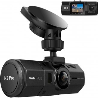 Vantrue N2 Pro Uber Dual Dash Cam Infrared Night Vision, Dual Channel 1080P Front and Inside, 2.5K Single Front Car Accident Dash Camera, 24hr Motion Sensor Parking Mode, Support 256GB max