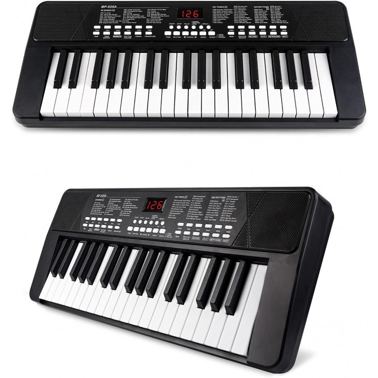 37 Keys Built-in 1200mA Rechargeable Battery Electronic Piano Keyboard Portable