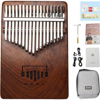 DUAL April Yang Upgraded Electric Kalimba, 17 Key Kalimba Thumb Piano