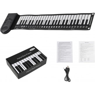 Portable 49 Key Roll Up Piano Electronic Keyboard Foldable Electronic Piano