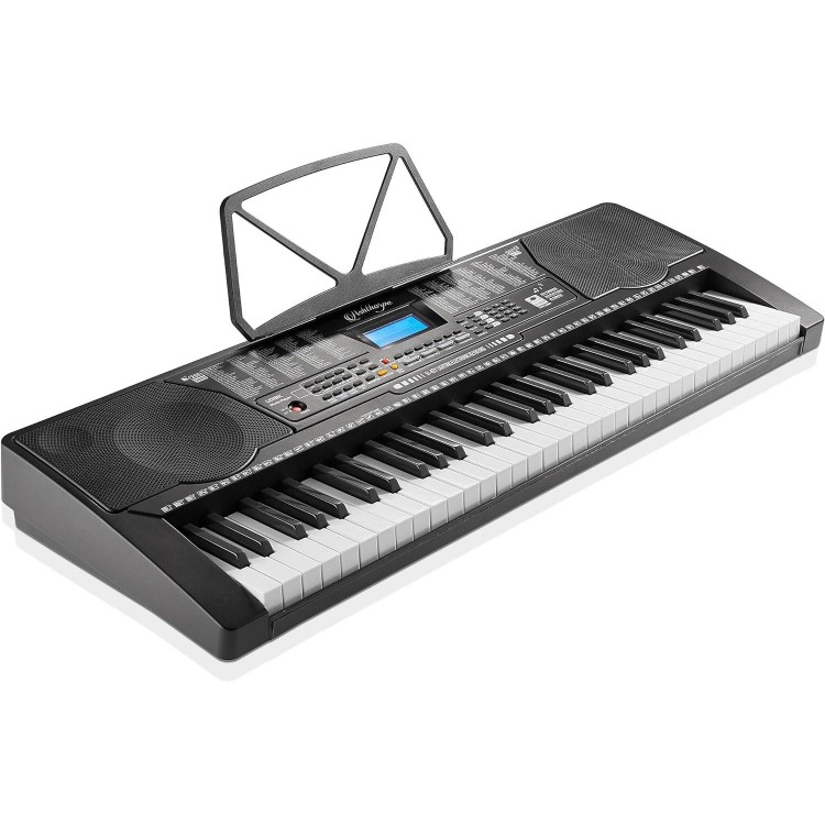 Ashthorpe 61-Key Digital Electronic Keyboard Piano with Full-Size Light Up Keys