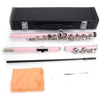 Cupronickel C 16 Closed Holes Concert Band Flute Pink