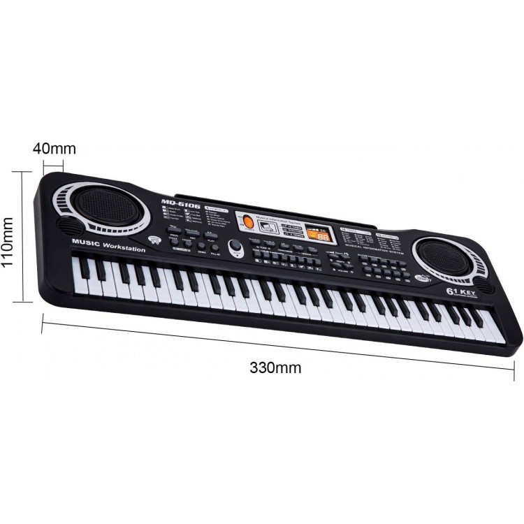 ROFAY Portable 61 Keys Multi-Function Musical Instruments Early Learning Toys