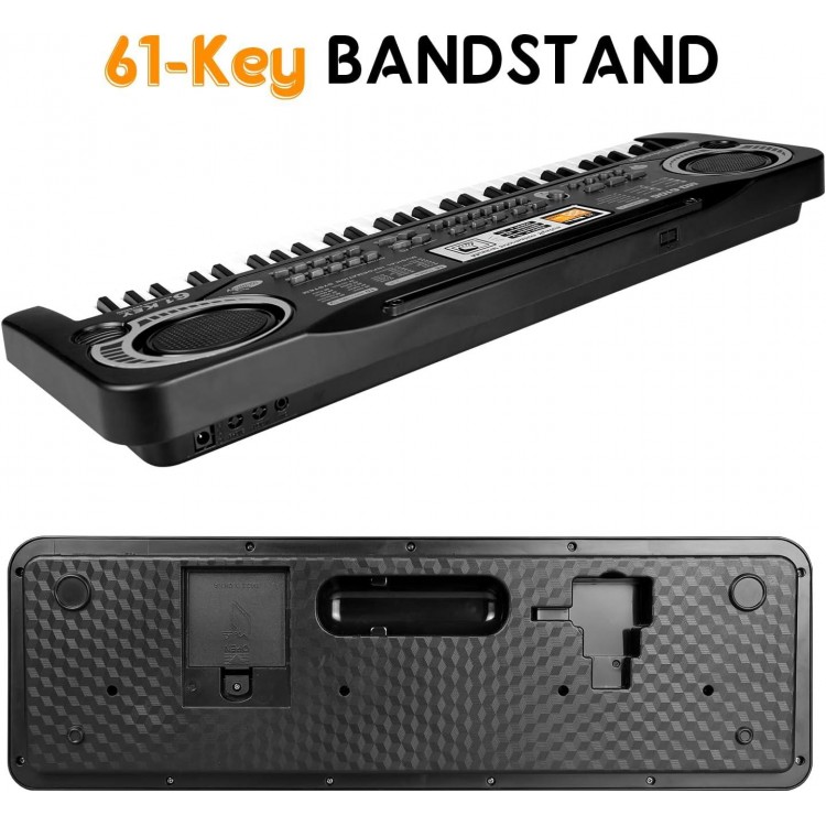 Electronic Digital Piano,61 key piano keyboard with Built-In Speaker Microphone