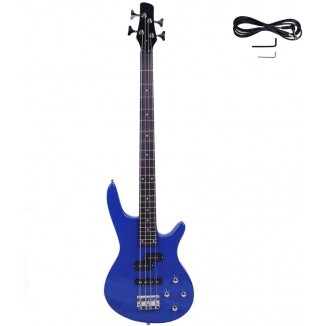 4 String Electric Bass Guitar Beginner Kit,Portable Electric Bass Guitar