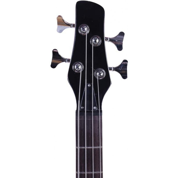 4 String Electric Bass Guitar Beginner Kit,Portable Electric Bass Guitar