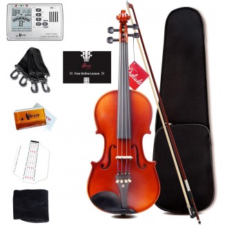 Aileen PREMIUM BEGINNER Series Violin Outfit - 4/4 Full Size Solid Wood