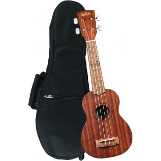 Kala KA-15S Mahogany Soprano Ukulele With Soft Case Gig Bag