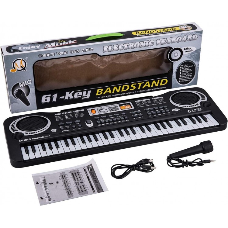 Lonian 61 Keys Kids Piano Toy Multi-Function Electronic Keyboard Organ Musical