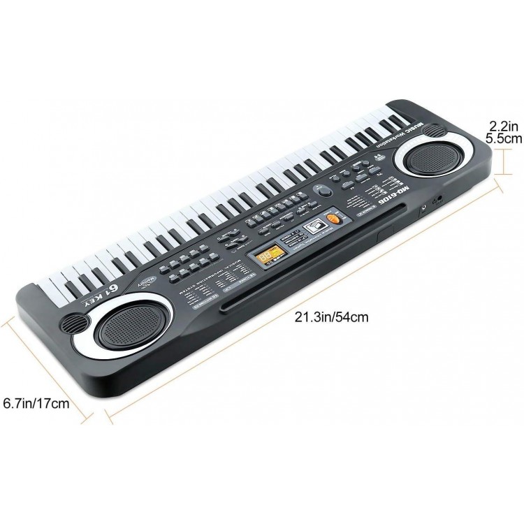 Lonian 61 Keys Kids Piano Toy Multi-Function Electronic Keyboard Organ Musical