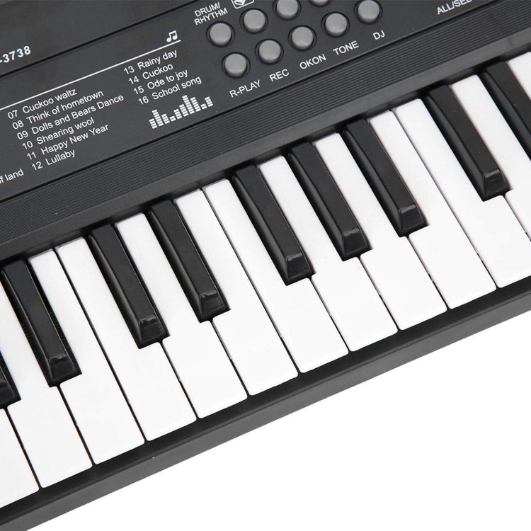 37 Keys Rechargeable Piano Keyboard, Microphone Recording Functio