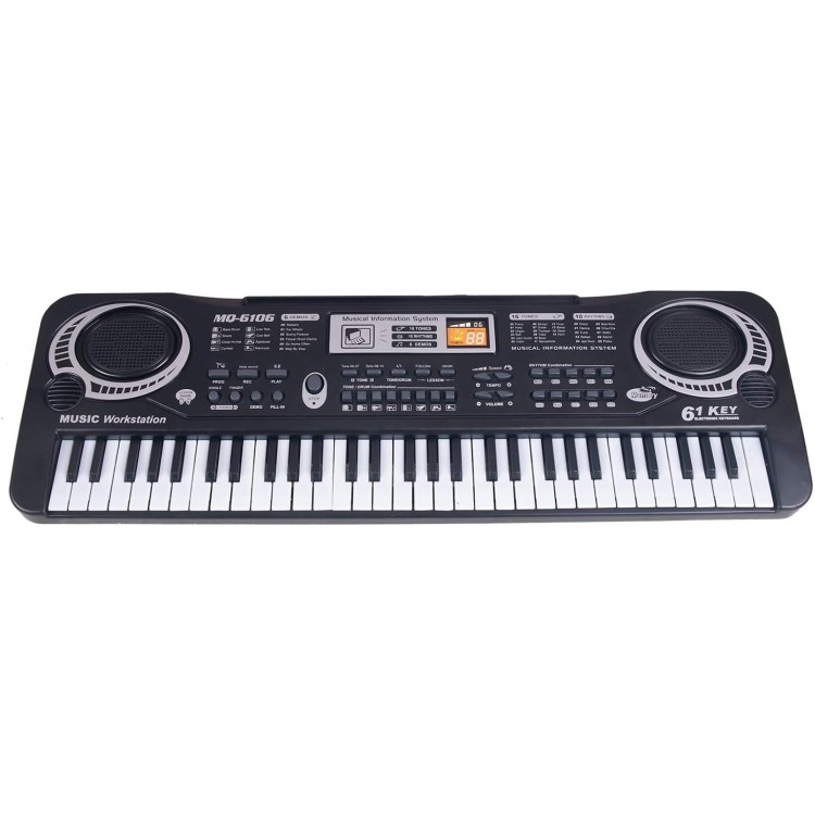 HUIOP 61Keys Electronic Keyboard,Music Electronic Keyboard Electric Piano