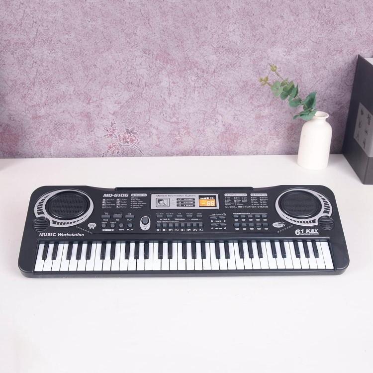 HUIOP 61Keys Electronic Keyboard,Music Electronic Keyboard Electric Piano