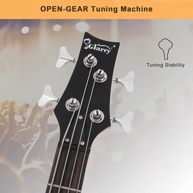 GLARRY GIB Series 4 String Electric Bass Guitar Beginner Kit Full Size