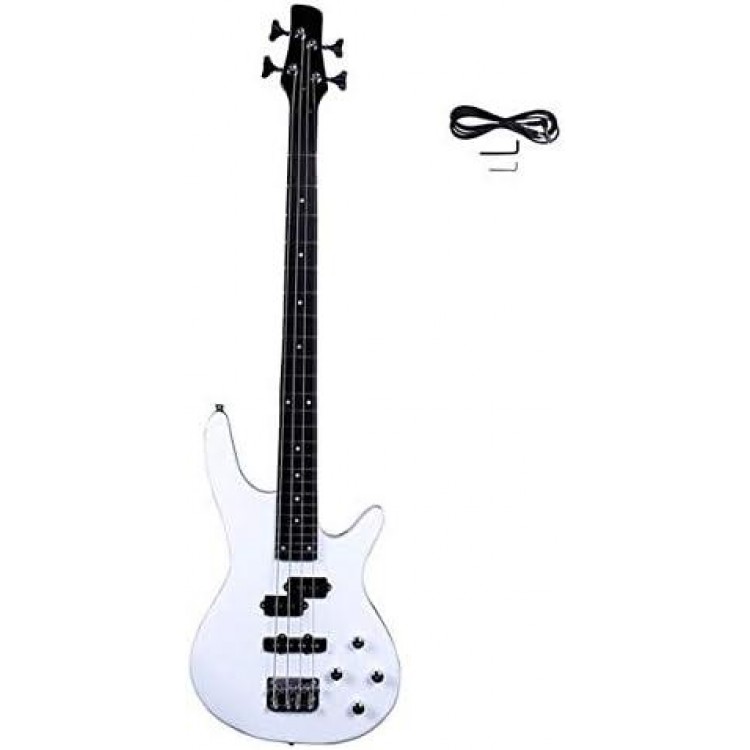 BRLUCKY Exquisite Stylish IB Bass with Power Line and Wrench Tool White