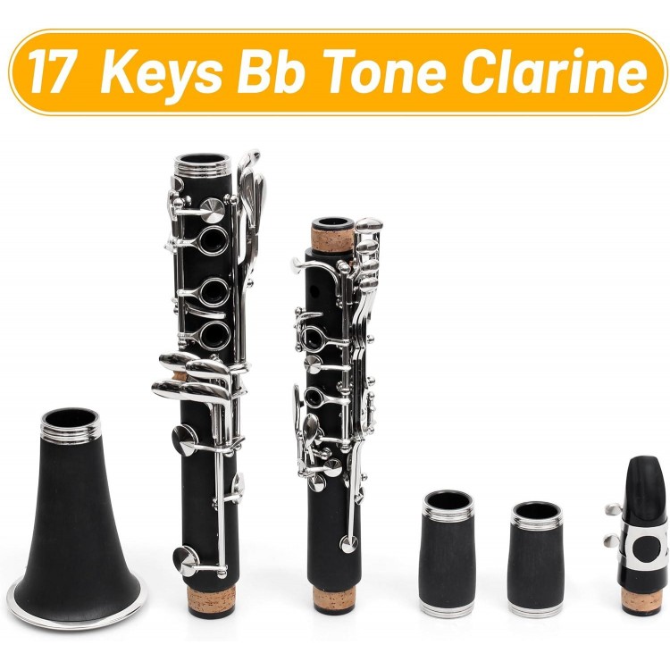 LOMUTY Bb Clarinet, Best Beginners Clarinet For Students, Adults And Kids