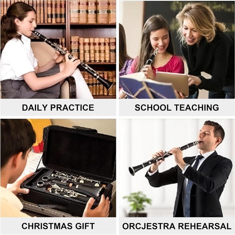 LOMUTY Bb Clarinet, Best Beginners Clarinet For Students, Adults And Kids