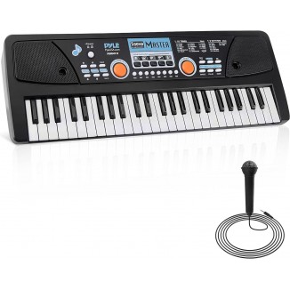 Pyle Electric 49 Keys-Portable Digital Musical Karaoke Piano Keyboard