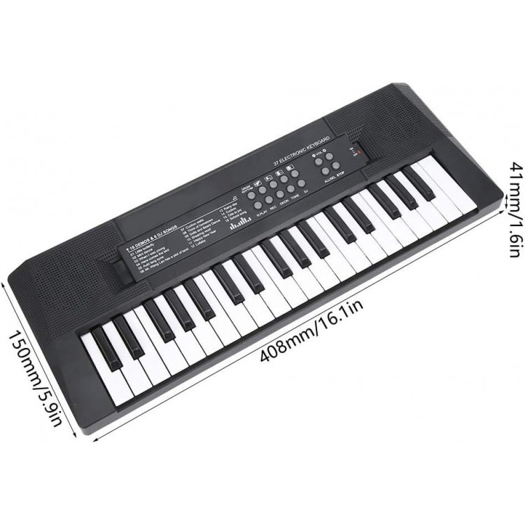 37 Key Portable MultiFunction Electric Music Piano, for Kids Beginners