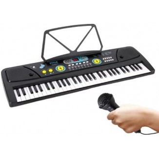 Pyle, Digital Portable 61 Key Piano, Learning Keyboard for Beginners w/Drum Pad