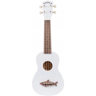 Kala MK-SS/WHT Makala Shark Soprano Ukulele (White)