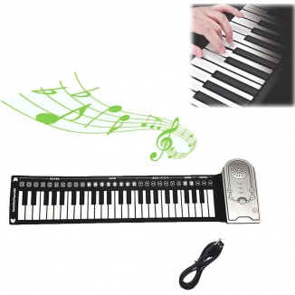 Roll Up Piano,49 Keys Electric Piano Keyboard,Portable Keyboard Piano