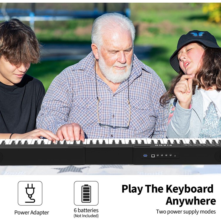 Digital Piano 88 Key Full Size Semi Weighted Electronic Keyboard Piano