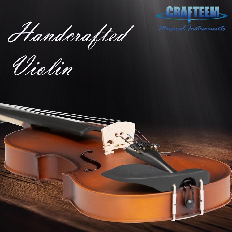 Crafteem Handcrafted Premium Violin Outfit for Kids Beginner