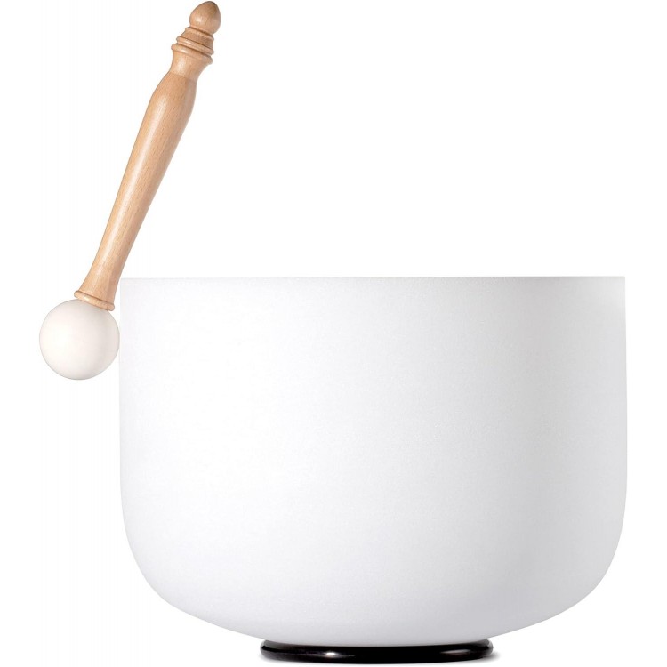 MEDITUNE Crystal Singing Bowl (10 Inch, 440Hz, F Note Heart Chakra)