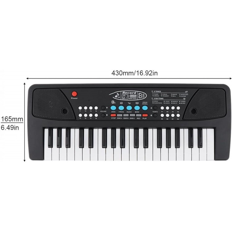 37 Keys ABS Electronic Keyboard Piano Digital Music Key Board With Microphone