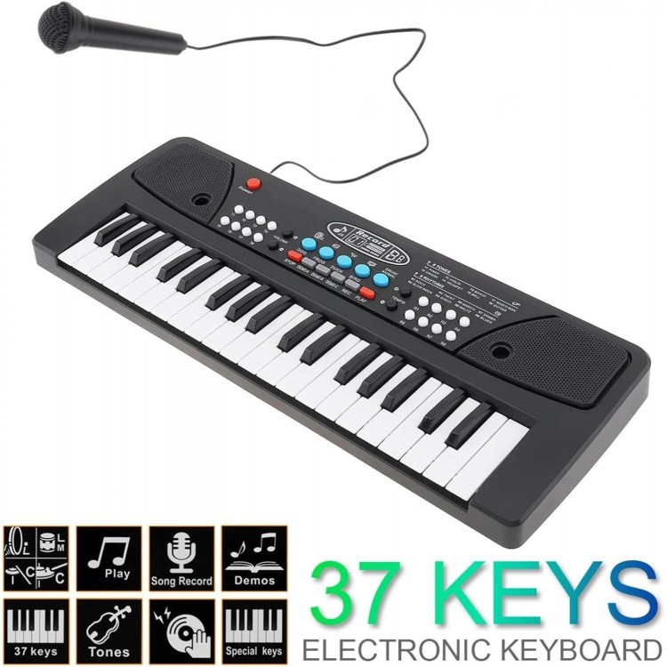 37 Keys ABS Electronic Keyboard Piano Digital Music Key Board With Microphone