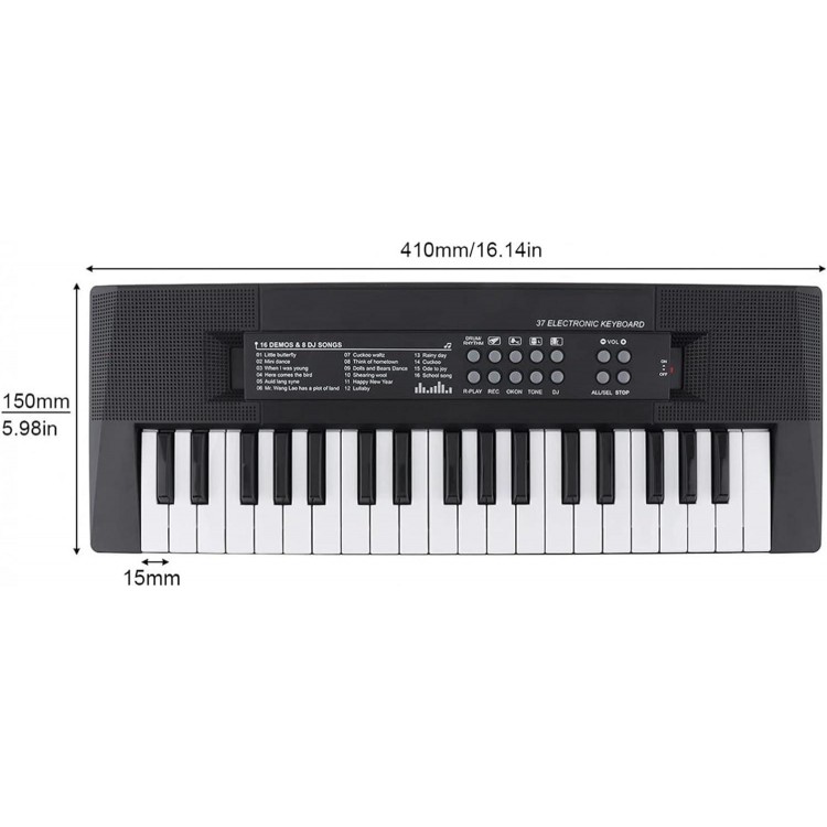 37Keys Electronic Keyboard Piano Digital Music Key Board With Microphone