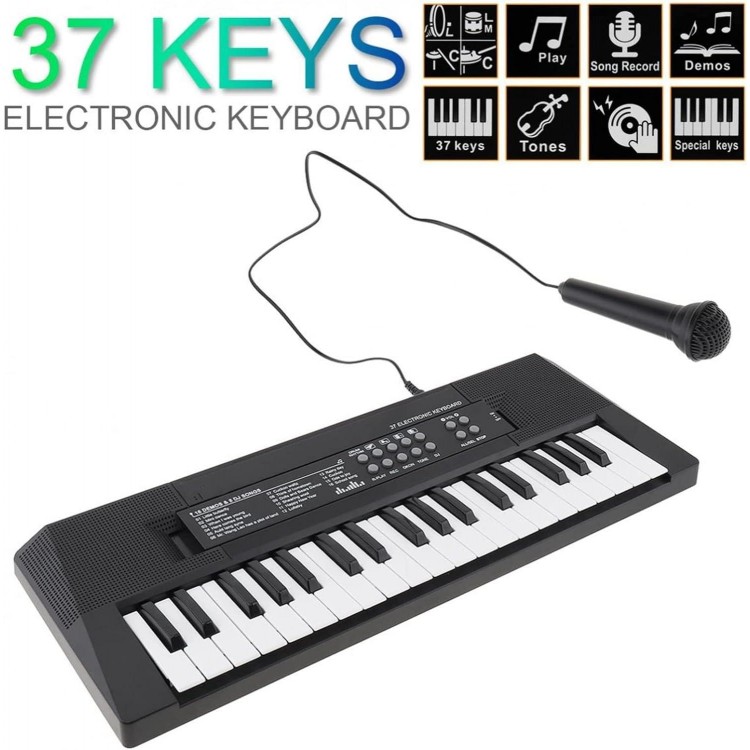 37Keys Electronic Keyboard Piano Digital Music Key Board With Microphone