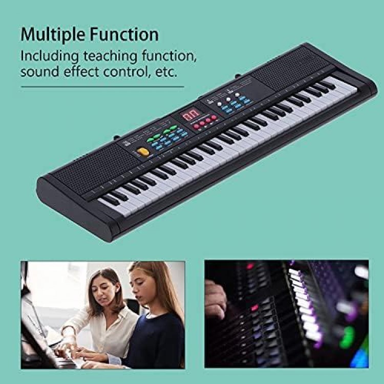 61 Keys Electronic Digital Music Piano Multifunctional with Microphone