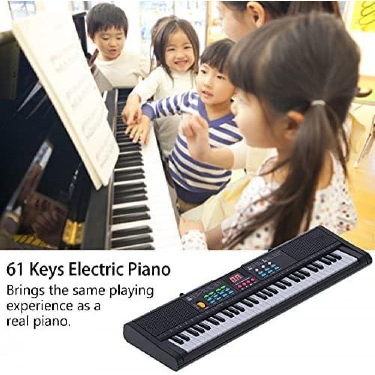 61 Keys Electronic Digital Music Piano Multifunctional with Microphone