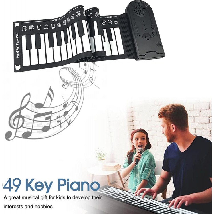49 Keys Electric Piano Keyboard,Portable Keyboard Piano,for Beginners