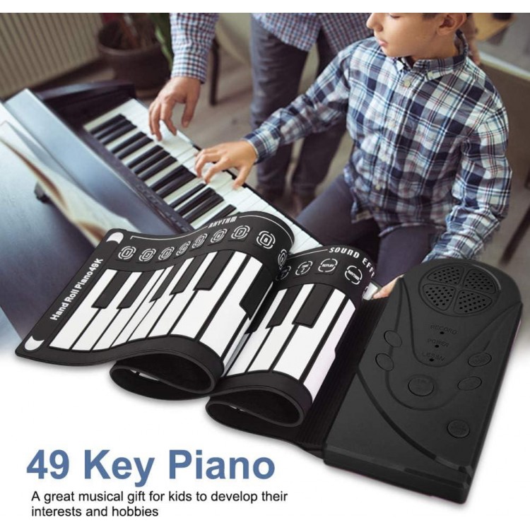 49 Keys Electric Piano Keyboard,Portable Keyboard Piano,for Beginners