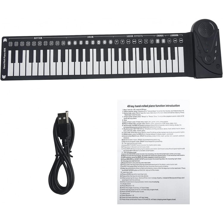 49 Keys Electric Piano Keyboard,Portable Keyboard Piano,for Beginners