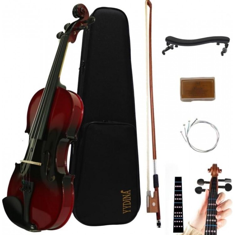 YYDINA Violin4/4 Full Set For Beginners, Adults - Beginner Kit